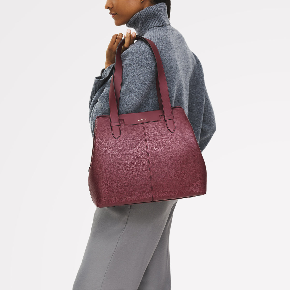 Radley London Merlot Medium Ziptop Shoulder