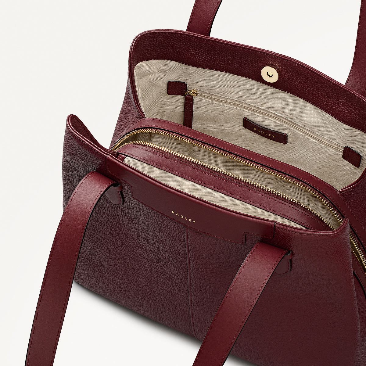 Radley London Merlot Medium Ziptop Shoulder