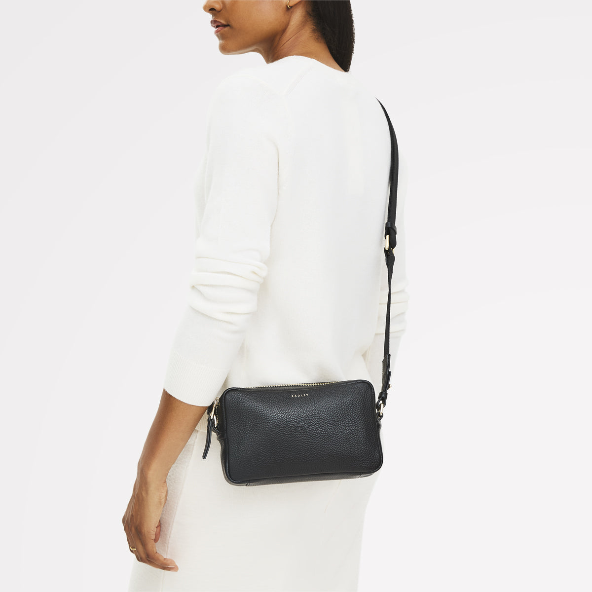 Radley London Black Mini Zip Around Cross Body