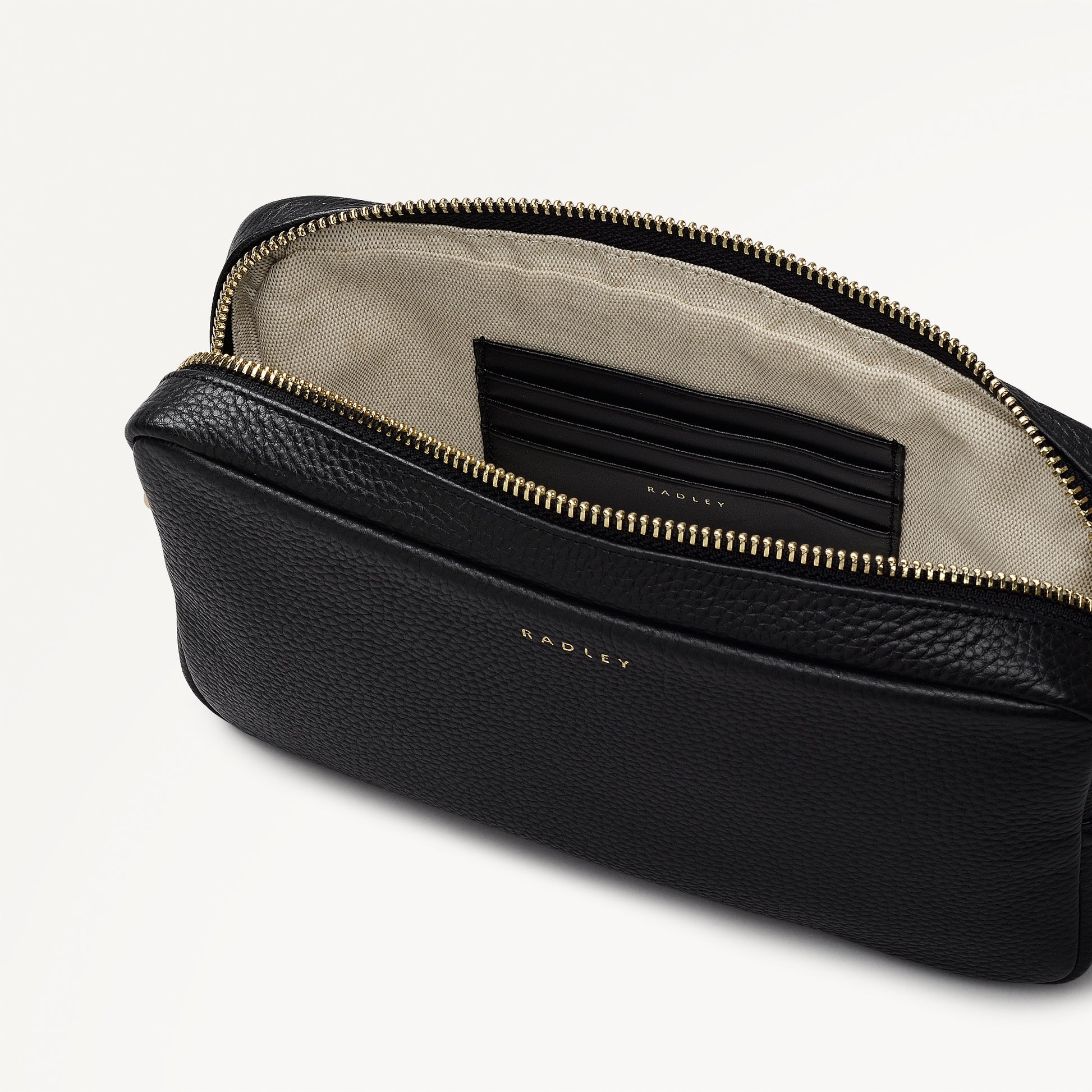 Radley London Black Mini Zip Around Cross Body