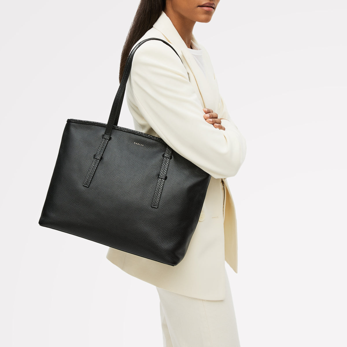 Radley London Black Medium Ziptop Tote