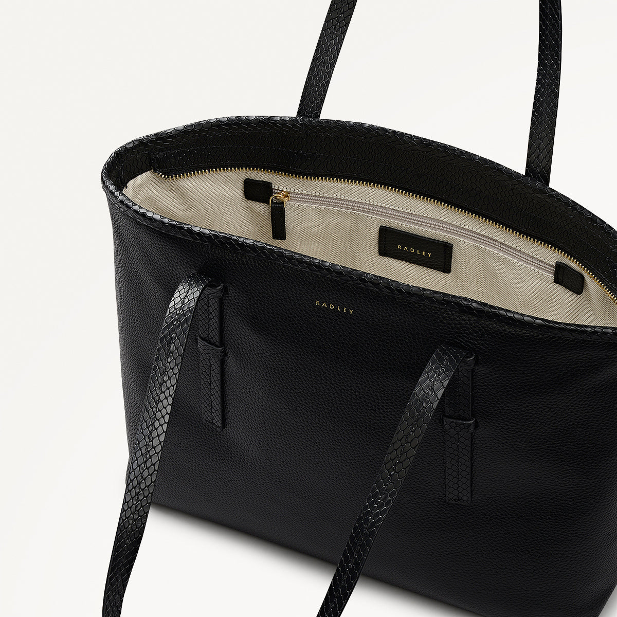 Radley London Black Medium Ziptop Tote