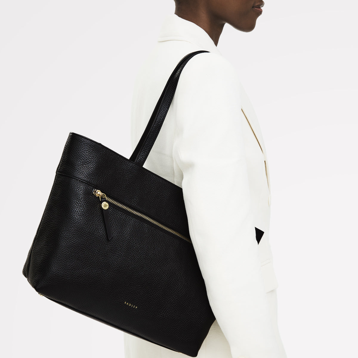 Radley London Black Medium Ziptop Tote