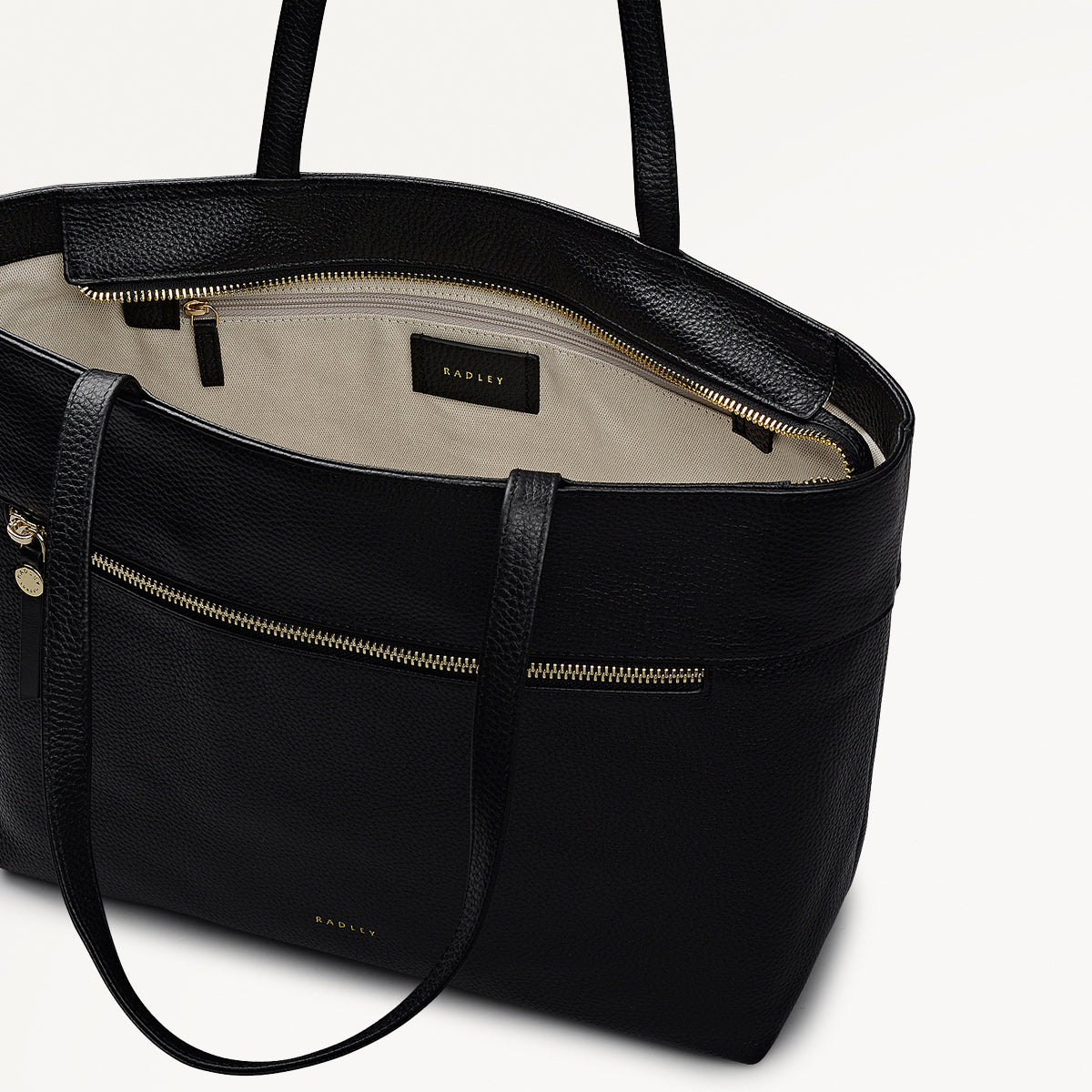 Radley London Black Medium Ziptop Tote