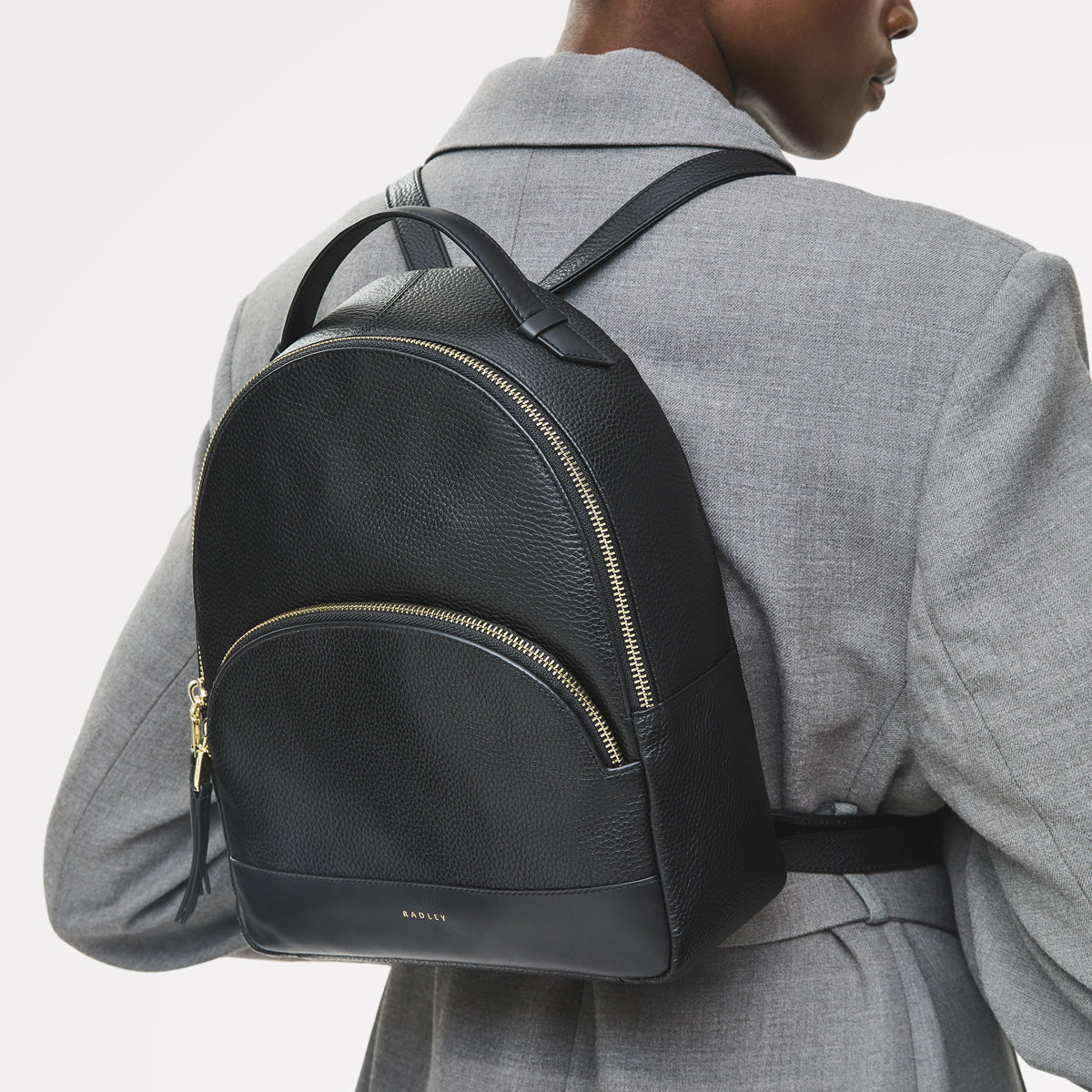 Radley London Black Medium Zip Around Backpack
