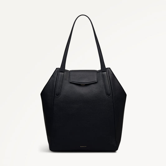 Radley London Black Large Flapover Tote