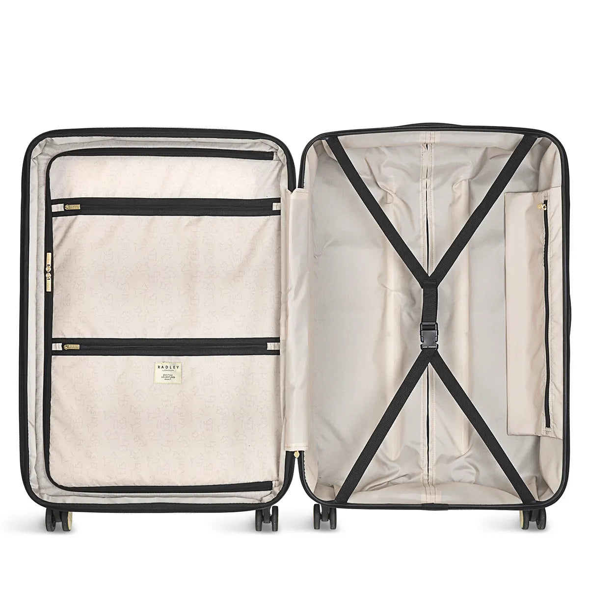 Radley London 4 Wheel Large Suitcase Black