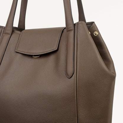 Radley London Coffee Large Flapover Tote