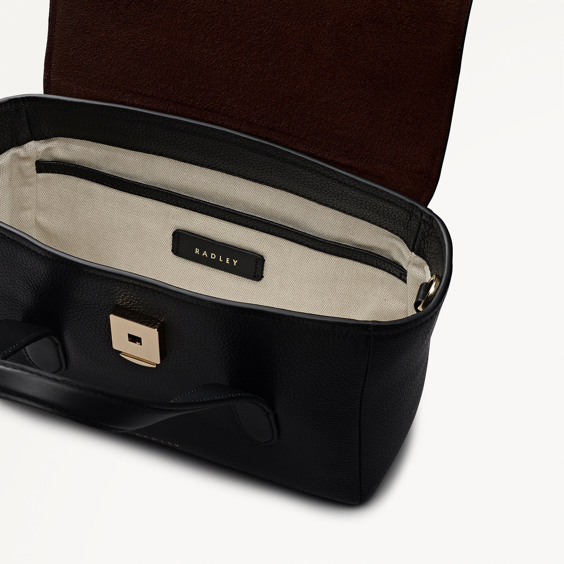 Radley London Black Small Flapover Grab