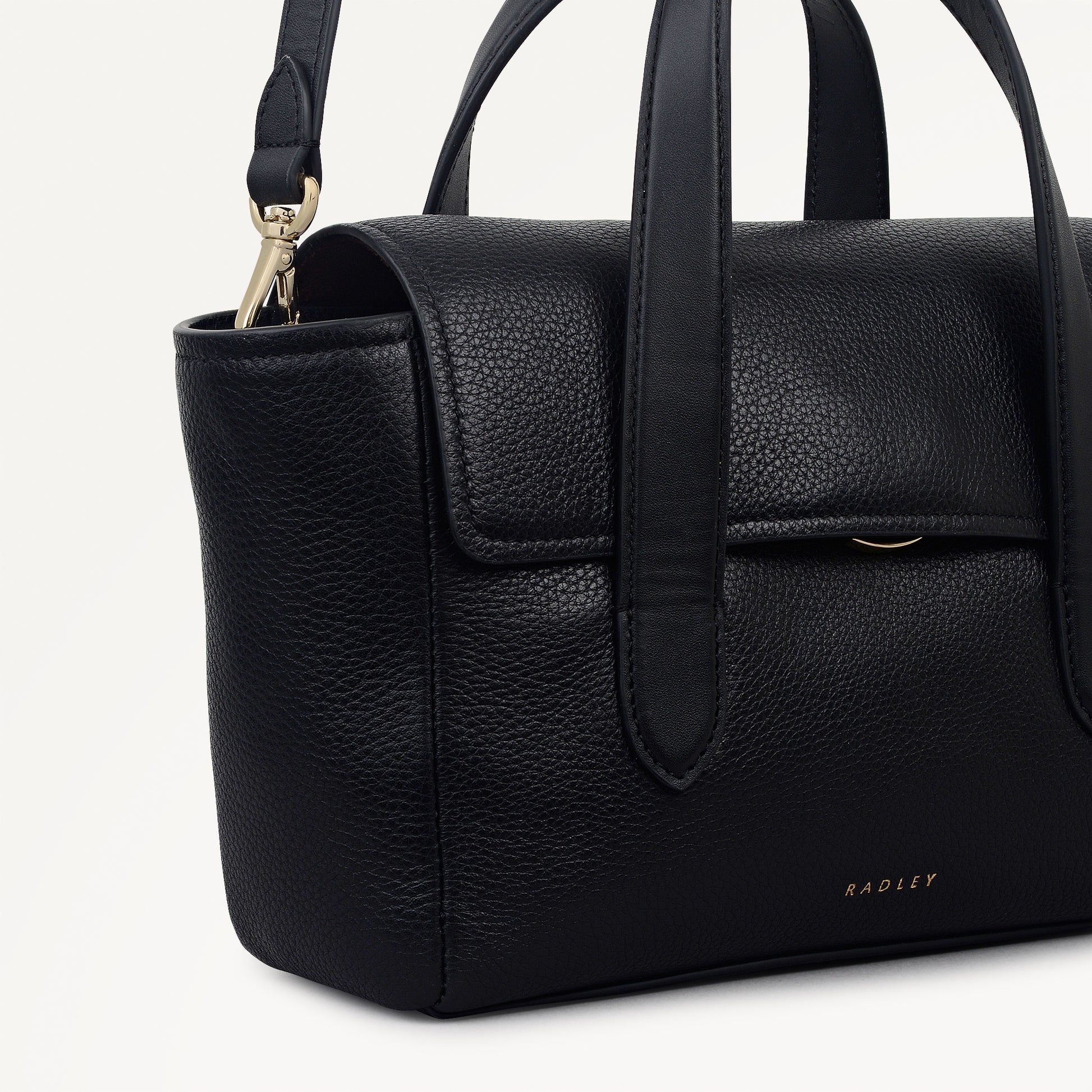 Radley London Black Small Flapover Grab