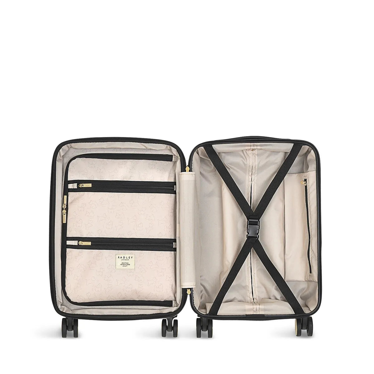Radley London Black 4 Wheel Carry On