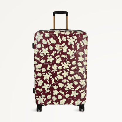 Radley London Thrift Floral 4 Wheel Large Suitcase Dark Cherry - 112887
