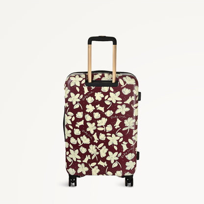 Radley London Thrift Floral 4 Wheel Medium Suitcase Dark Cherry - 112888