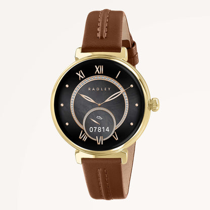 Radley London Series 48 T-Bar Smartwatch With Leather Cognac - RYS48-2194