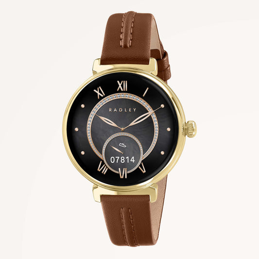 Radley London Series 48 T-Bar Smartwatch With Leather Cognac - RYS48-2194
