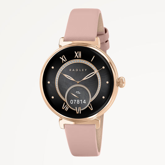 Radley London Series 48 T-Bar Smartwatch With Leather Pink - RYS48-2196