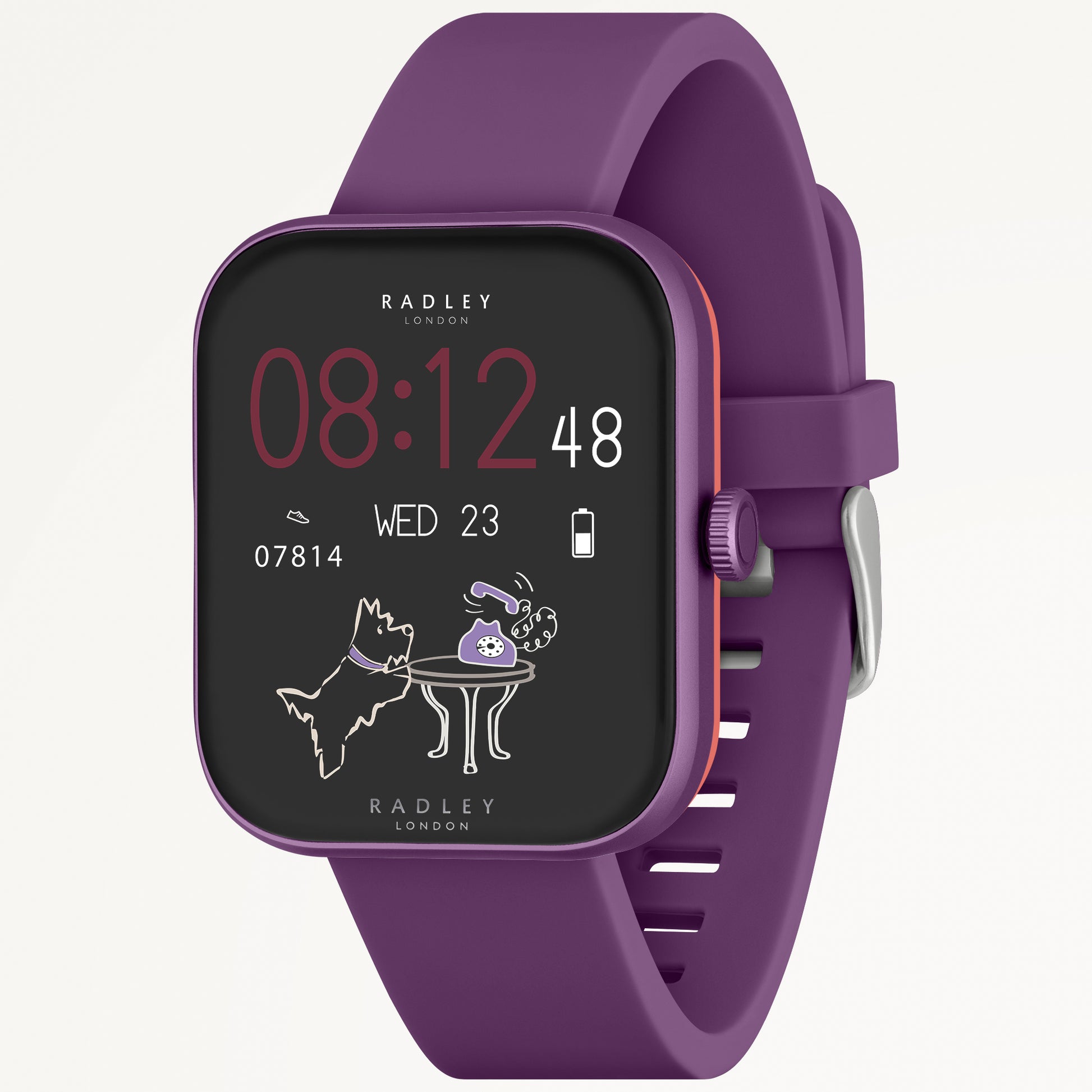 Radley London Series 32 With Silicon Strap Purple - RYS32-2177