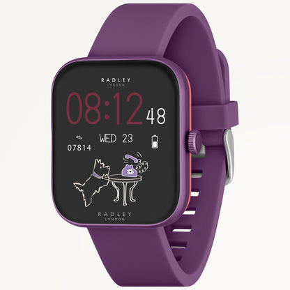 Radley London Series 32 With Silicon Strap Purple - RYS32-2177