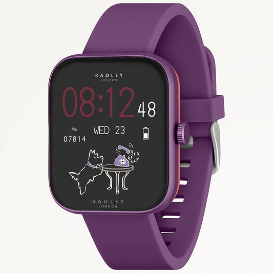 Radley London Series 32 With Silicon Strap Purple - RYS32-2177
