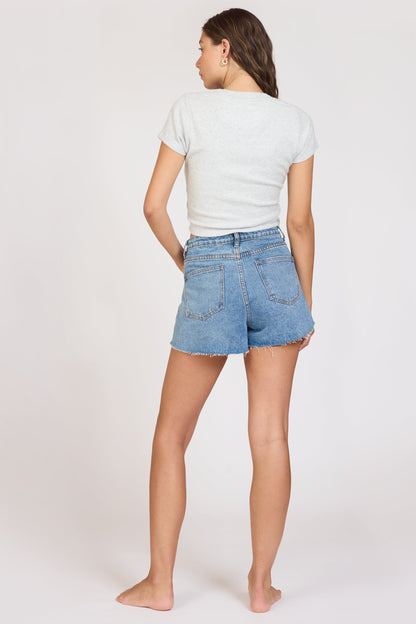 Harbor Grey Vintage Havana "Surf MTK" Harbor Grey Rib Hacci Cropped Tee
