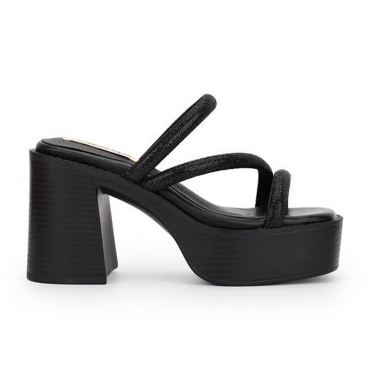 Black Vintage Havana Nova Sandal - Black
