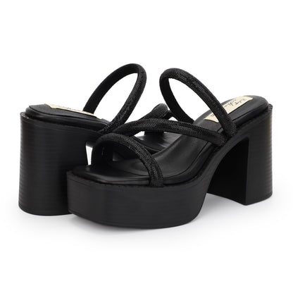 Black Vintage Havana Nova Sandal - Black