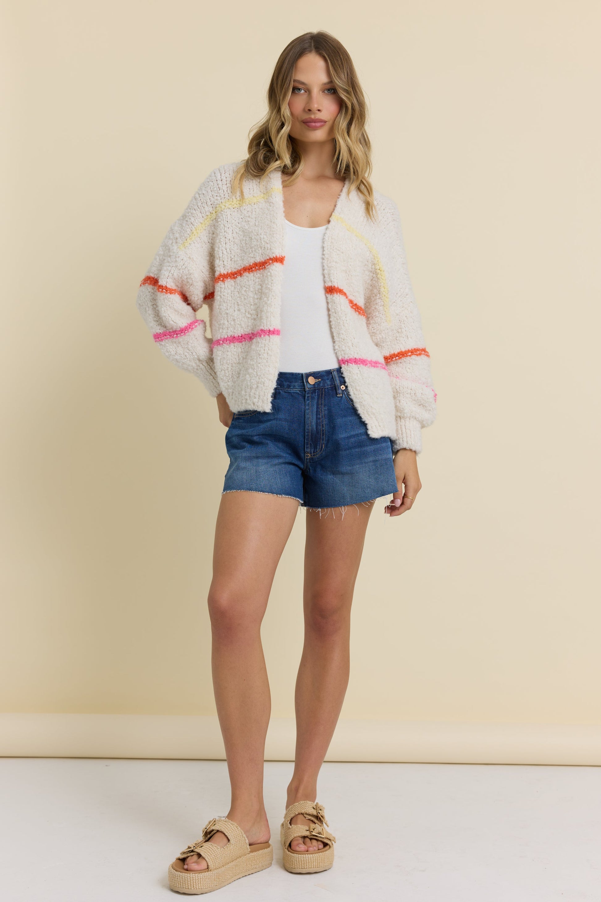 Vintage Havana Striped Cardigan
