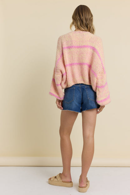 Vintage Havana Striped Cardigan