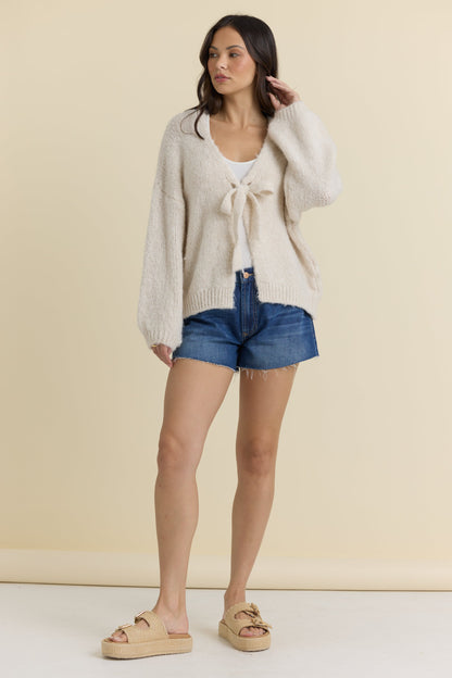 Vintage Havana Tie Front "Beach Club" Sweater