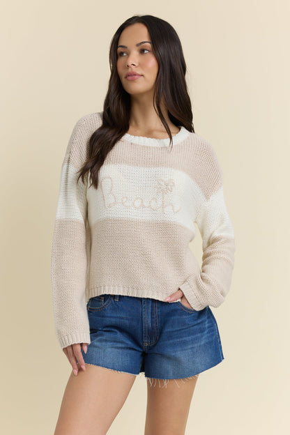 Vintage Havana Embroidered Beach Sweater