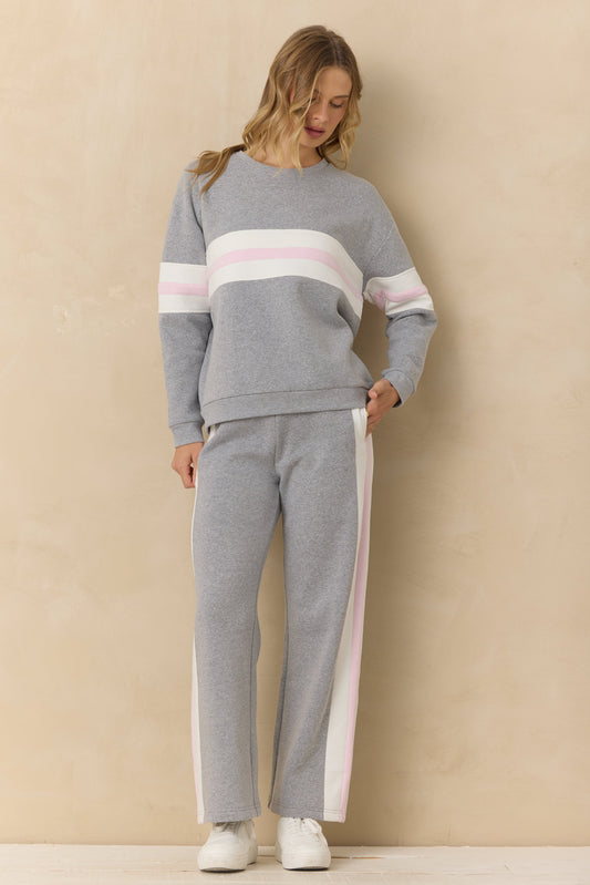 Vintage Havana Vintage Fleece Colorblock Crew