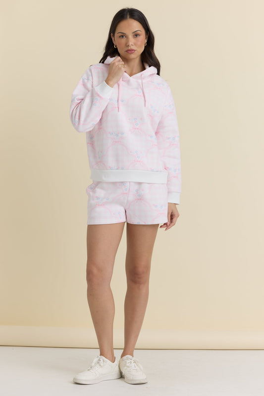 Vintage Havana Proweave Gingham Printed Hoodie