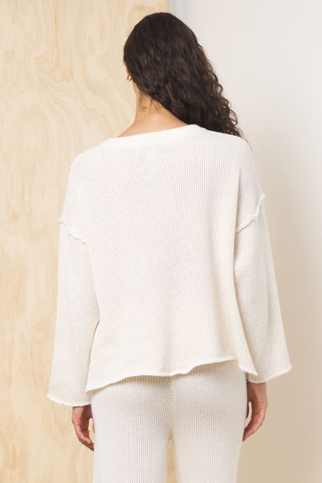 Ivory Vintage Havana Sweater Terry Henley