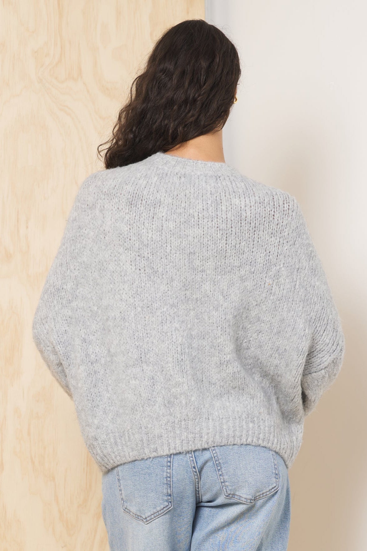 Light Grey w/ Pink Vintage Havana Jacquard Destination Sweater