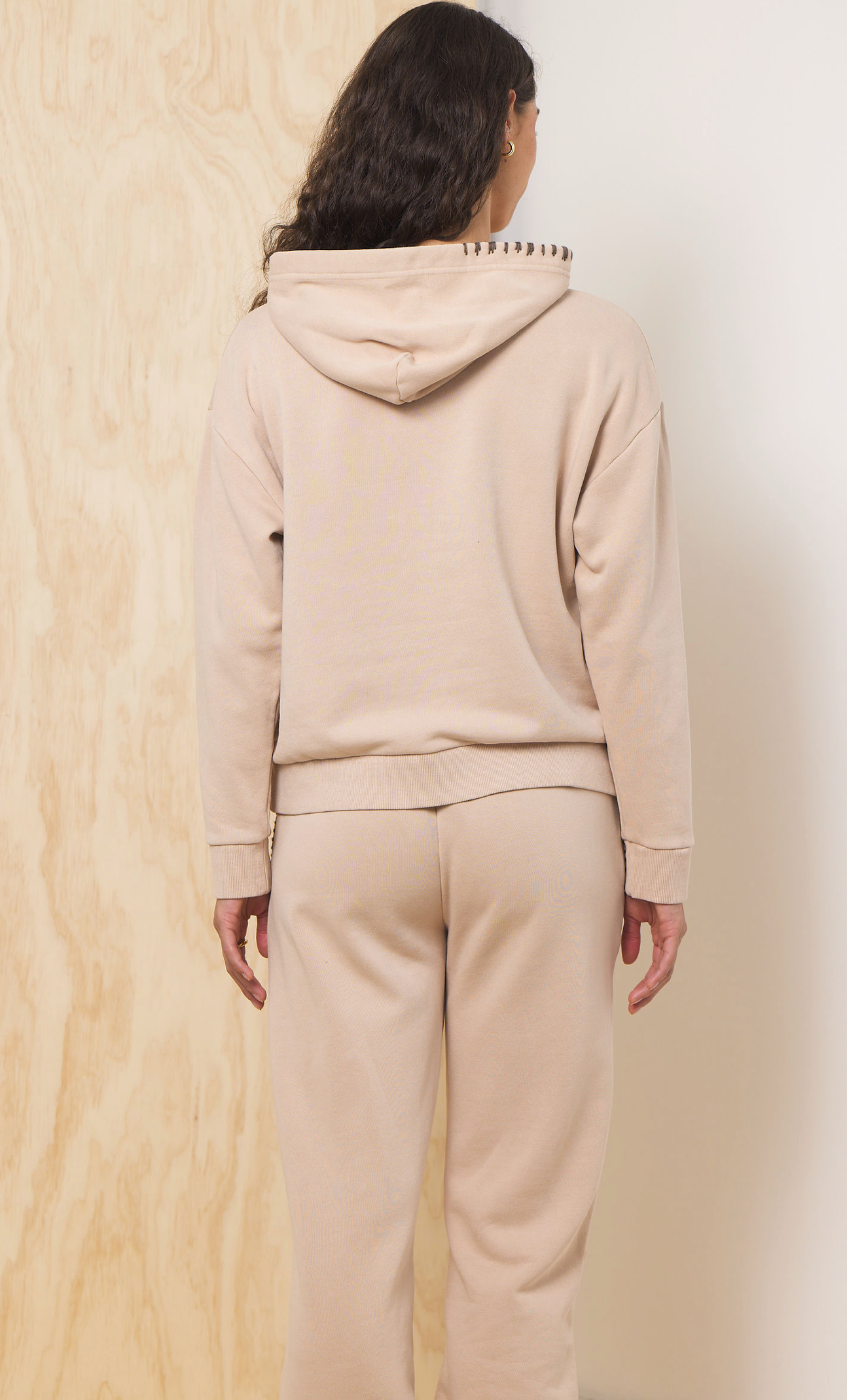 Winter Sand Vintage Havana Garment Dye Hoodie