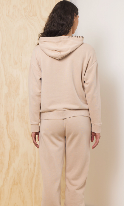 Winter Sand Vintage Havana Garment Dye Hoodie