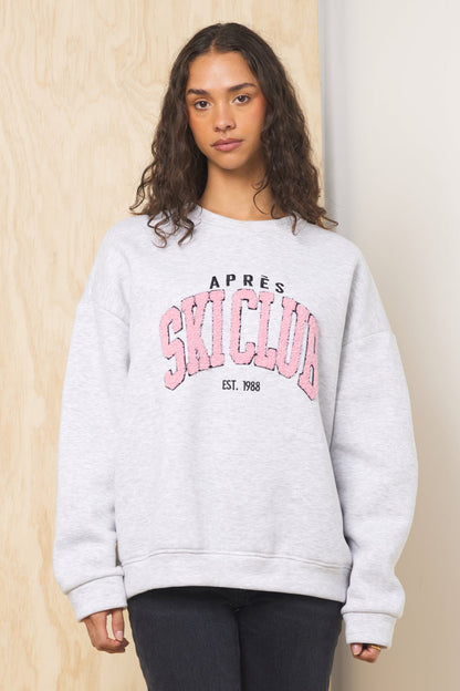 Grey Vintage Havana Comfort Fleece Crewneck