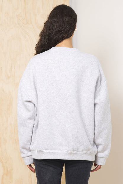 Grey Vintage Havana Comfort Fleece Crewneck