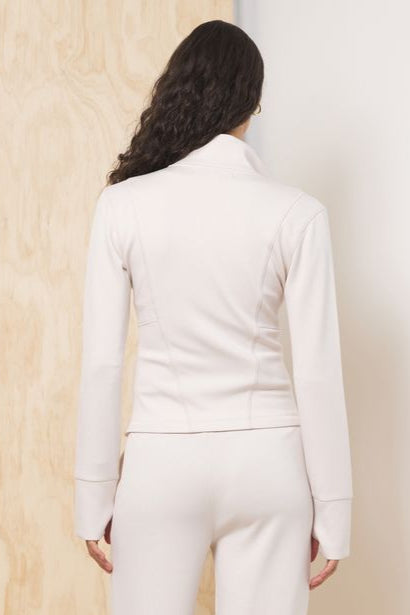 Pearl Vintage Havana Cloud Fleece Slim Fit Zip Up