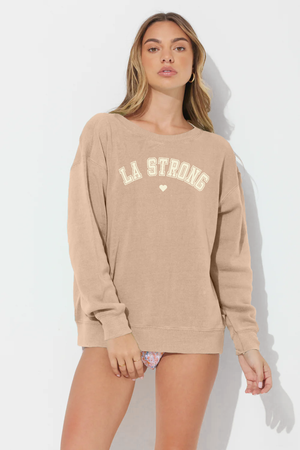 Cappuccino Vintage Havana LA Strong Sweatshirt