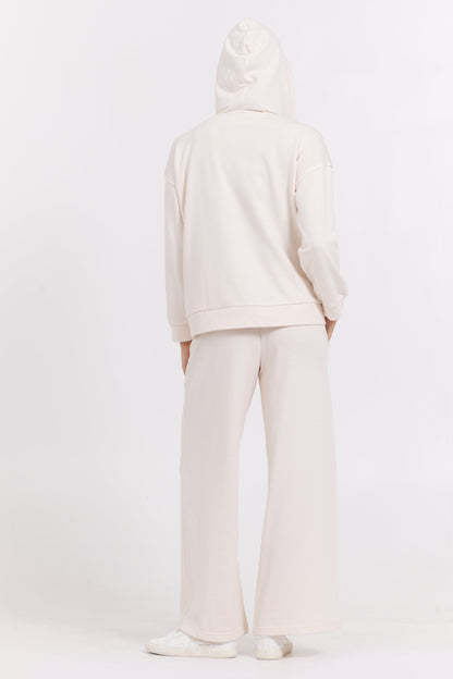 Coconut Vintage Havana Suede Terry Zip Up