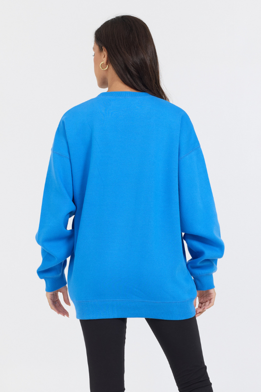 Blue Vintage Havana Blue Proweave Crewneck
