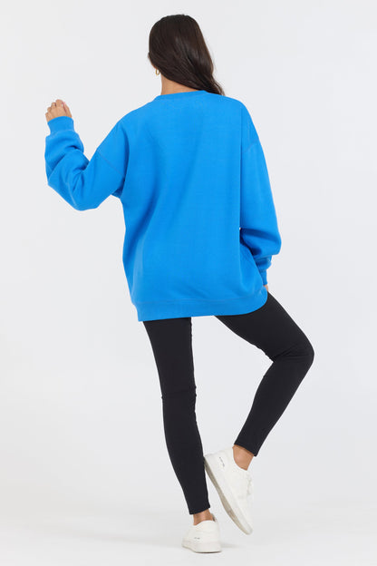 Blue Vintage Havana Blue Proweave Crewneck