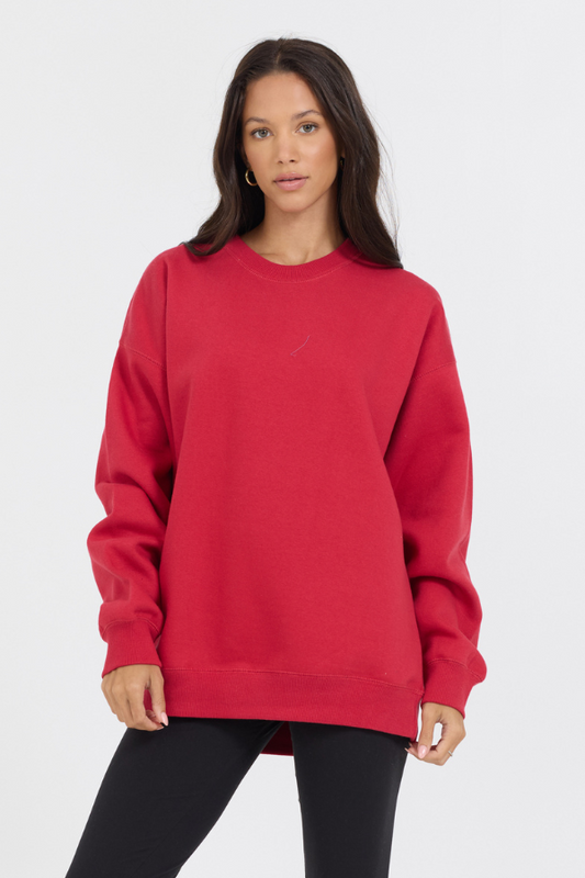 Red Vintage Havana Red Proweave Crewneck