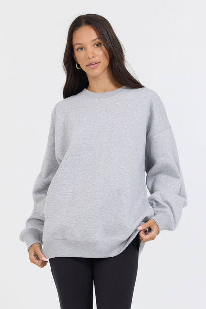 Heather Grey Vintage Havana Heather Grey Proweave Crewneck Sweatshirt