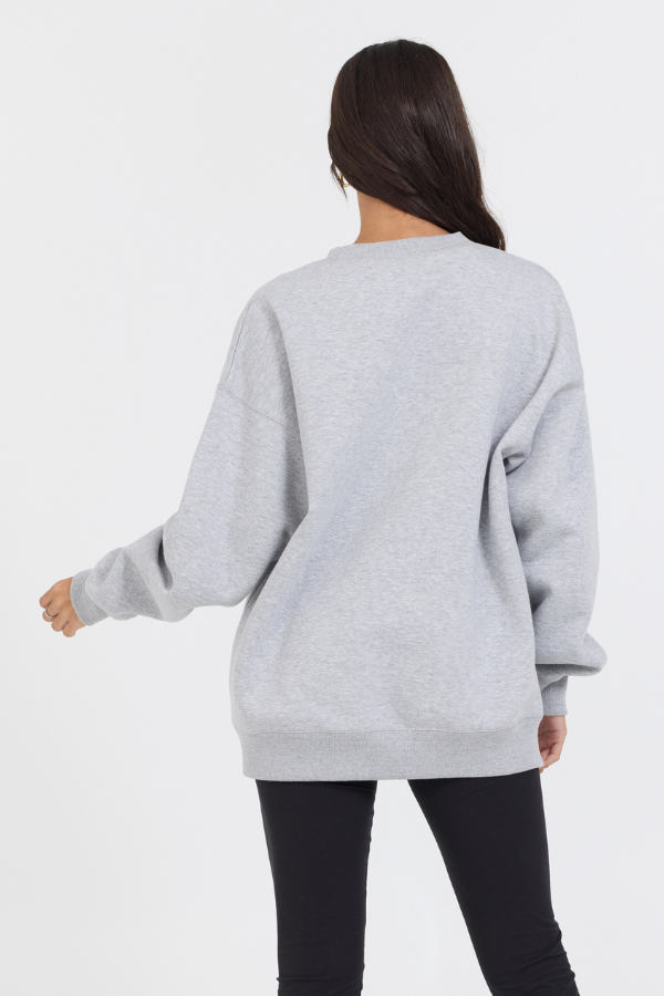 Heather Grey Vintage Havana Heather Grey Proweave Crewneck Sweatshirt