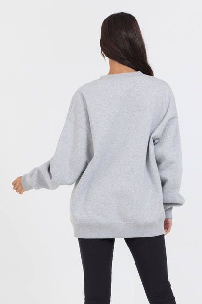 Heather Grey Vintage Havana Heather Grey Proweave Crewneck Sweatshirt