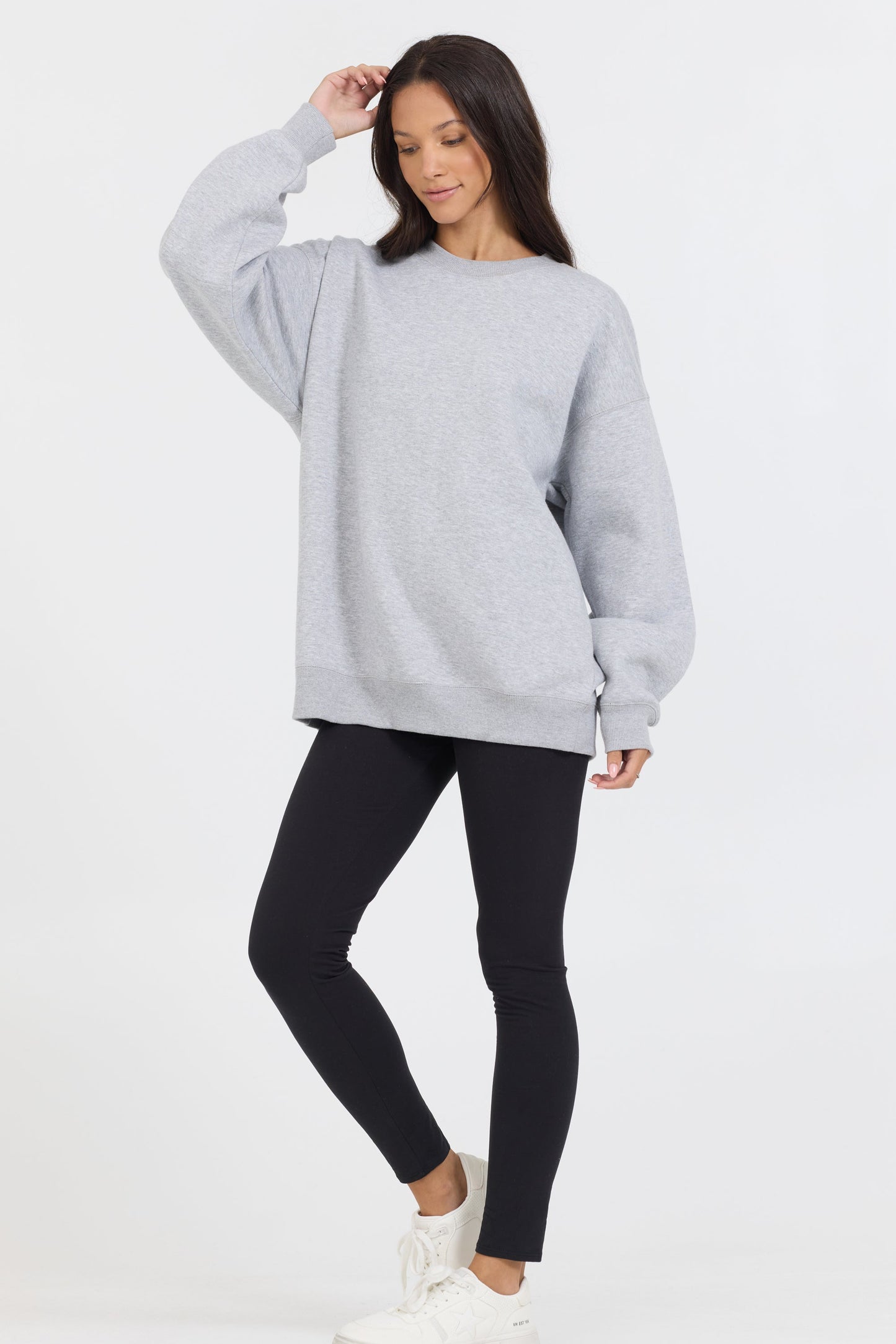 Heather Grey Vintage Havana Heather Grey Proweave Crewneck Sweatshirt