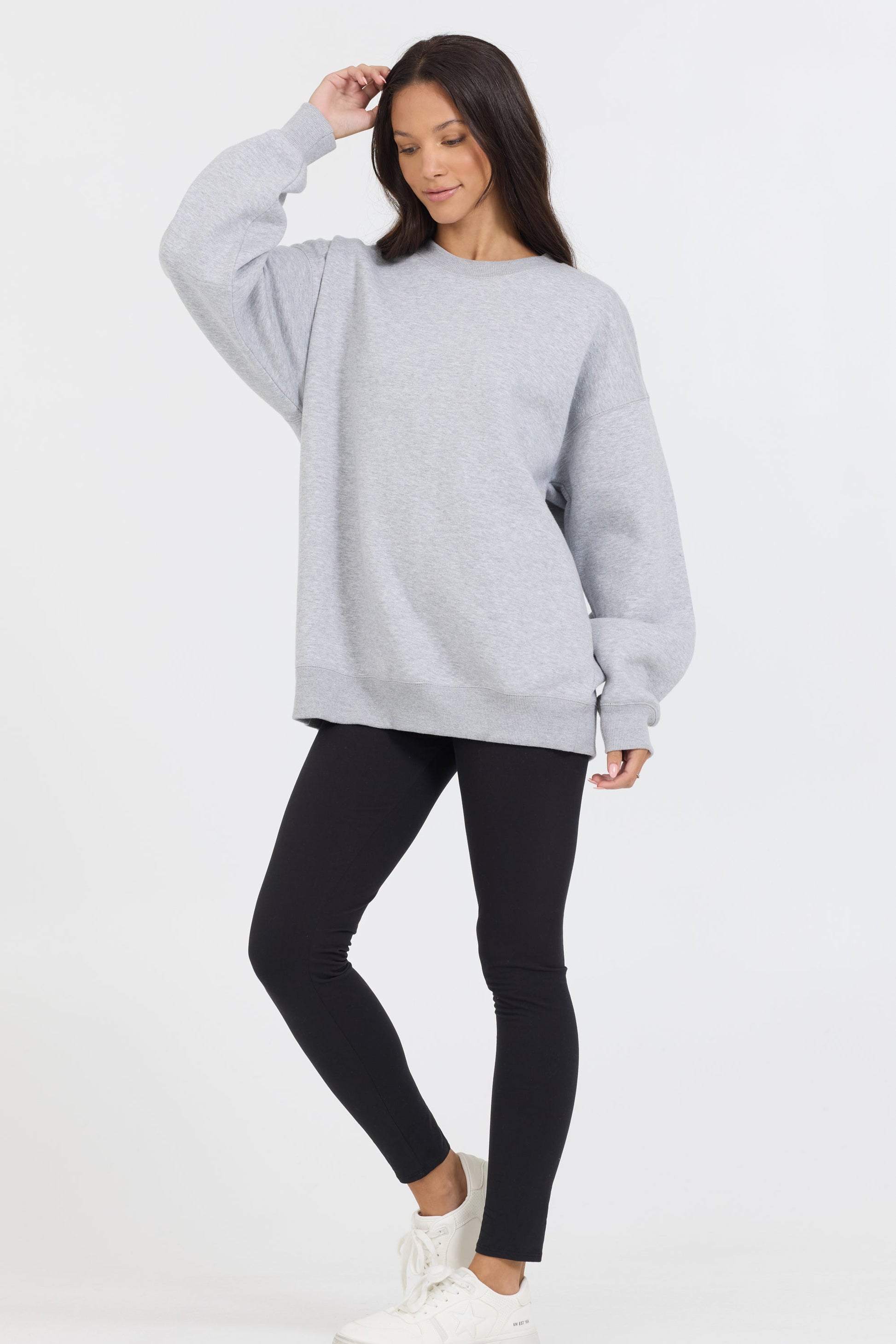 Heather Grey Vintage Havana Heather Grey Proweave Crewneck Sweatshirt