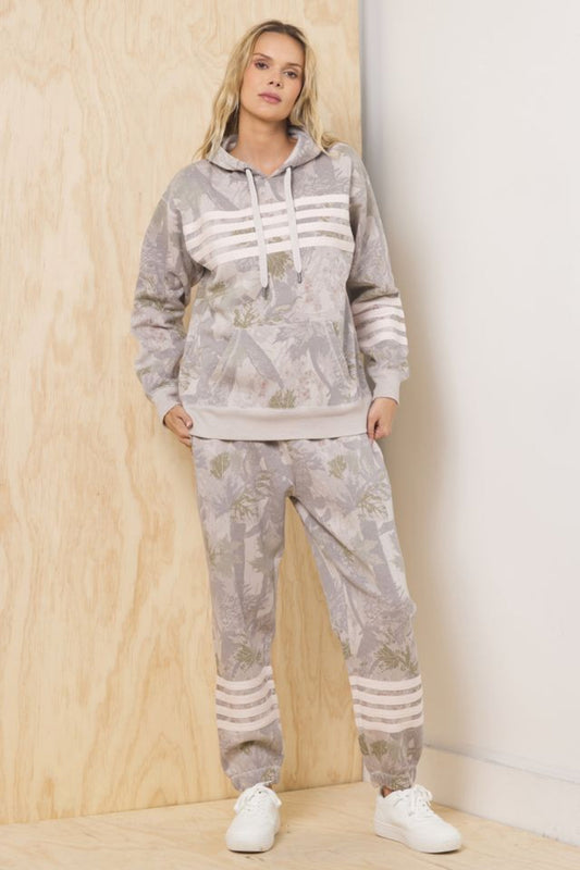 Vintage Havana Fleece Printed 2-Piece Set